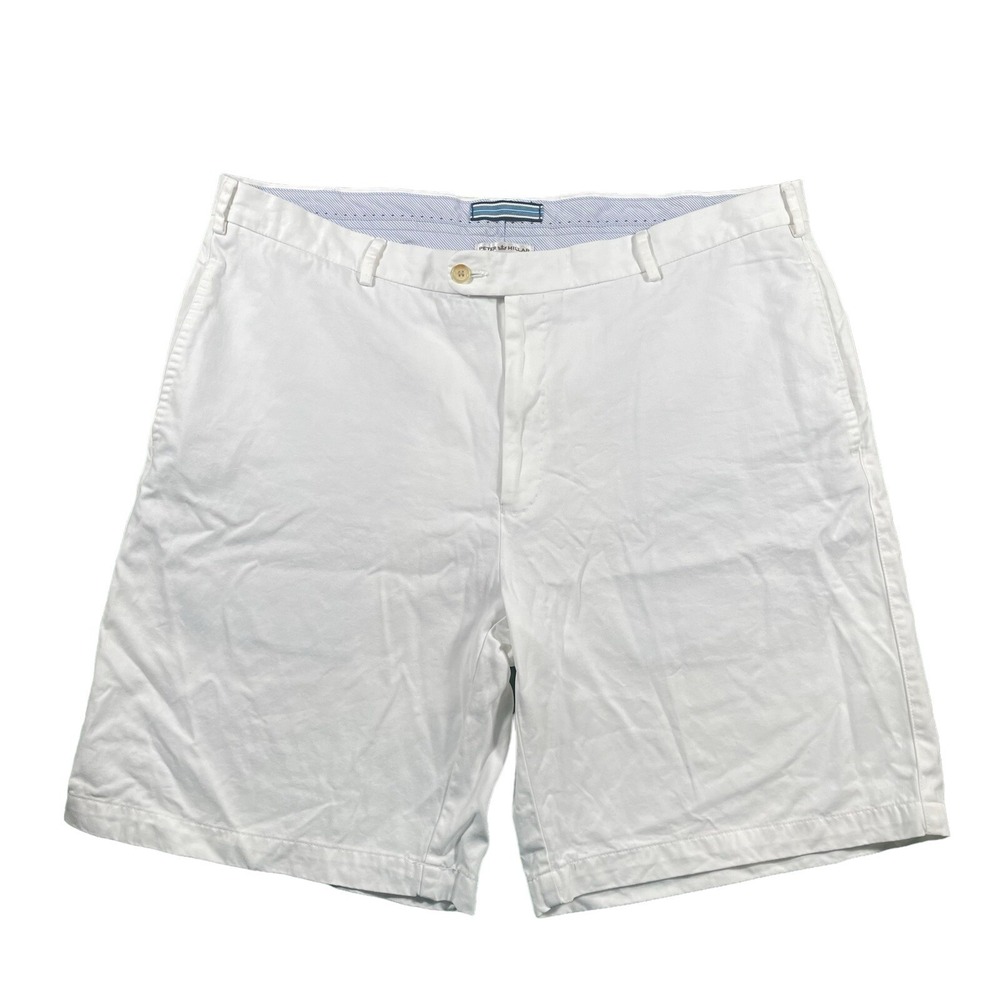 Peter Millar Mens Sz 40 Beige Casual Chino Golf Short Preppy 100% Pima Cotton